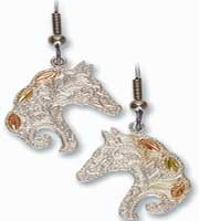 Sterling Silver Stallion Earrings